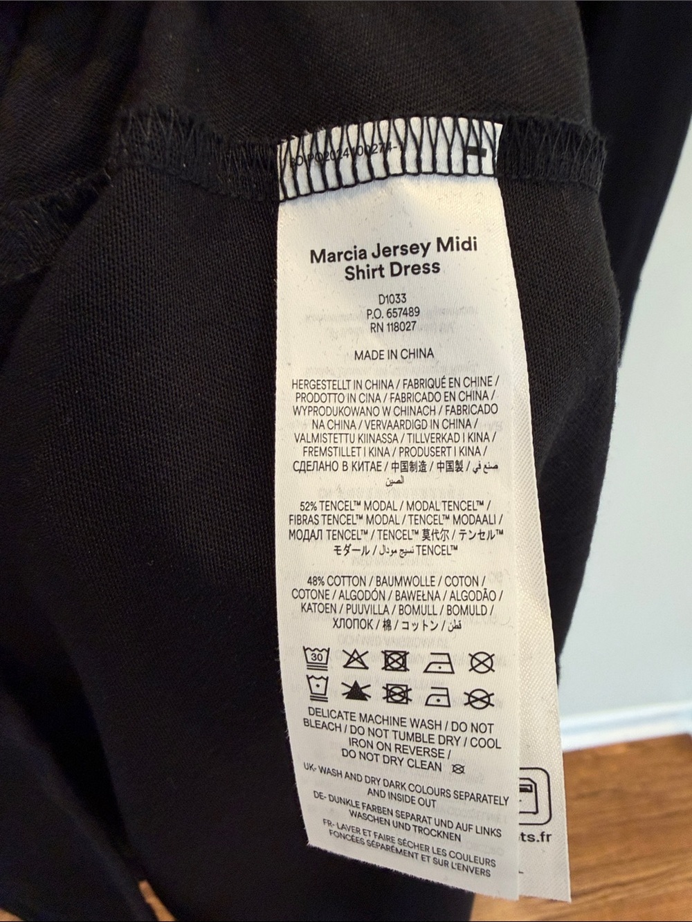 Boden Marcia Jersey Shirt Dress
Black - Picture 6 of 10